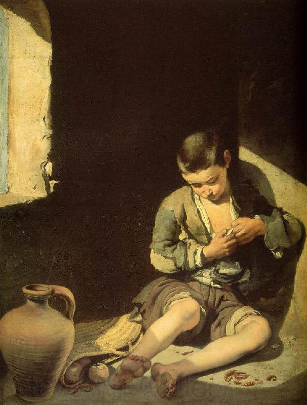 MURILLO, Bartolome Esteban The Young Beggar sg France oil painting art
